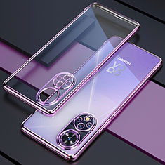 Funda Silicona Ultrafina Carcasa Transparente H01 para Huawei Nova 9 Morado