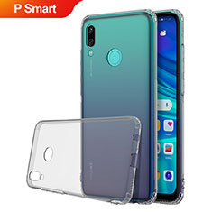 Funda Silicona Ultrafina Carcasa Transparente H01 para Huawei P Smart (2019) Gris