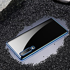 Funda Silicona Ultrafina Carcasa Transparente H01 para Huawei P30 Azul