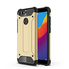 Funda Silicona Ultrafina Carcasa Transparente H01 para Huawei Y6 (2018) Oro