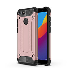 Funda Silicona Ultrafina Carcasa Transparente H01 para Huawei Y6 (2018) Oro Rosa