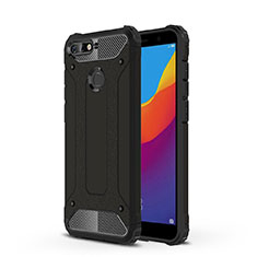 Funda Silicona Ultrafina Carcasa Transparente H01 para Huawei Y6 Prime (2018) Negro