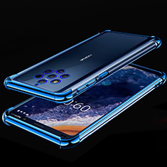 Funda Silicona Ultrafina Carcasa Transparente H01 para Nokia 9 PureView Azul