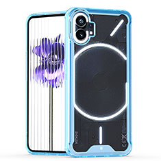 Funda Silicona Ultrafina Carcasa Transparente H01 para Nothing Phone 1 Azul