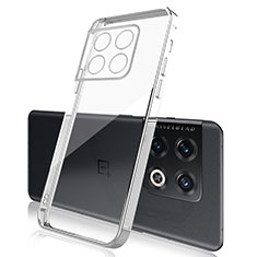 Funda Silicona Ultrafina Carcasa Transparente H01 para OnePlus 10 Pro 5G Plata