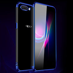 Funda Silicona Ultrafina Carcasa Transparente H01 para Oppo A5 Azul