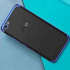 Funda Silicona Ultrafina Carcasa Transparente H01 para Oppo A71 Azul