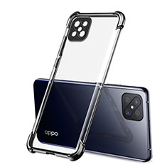 Funda Silicona Ultrafina Carcasa Transparente H01 para Oppo A92s 5G Negro