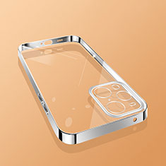 Funda Silicona Ultrafina Carcasa Transparente H01 para Oppo Find X3 Pro 5G Plata