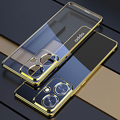 Funda Silicona Ultrafina Carcasa Transparente H01 para Oppo K11 5G Oro