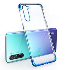 Funda Silicona Ultrafina Carcasa Transparente H01 para Oppo K7 5G Azul