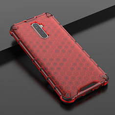 Funda Silicona Ultrafina Carcasa Transparente H01 para Oppo Reno Ace Rojo