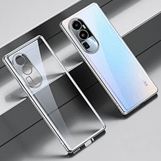 Funda Silicona Ultrafina Carcasa Transparente H01 para Oppo Reno10 Pro+ Plus 5G Plata