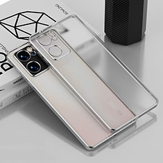 Funda Silicona Ultrafina Carcasa Transparente H01 para Oppo Reno7 SE 5G Plata