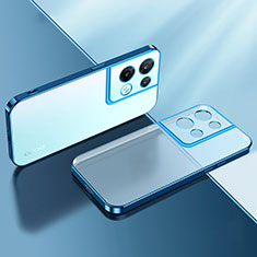 Funda Silicona Ultrafina Carcasa Transparente H01 para Oppo Reno8 5G Azul