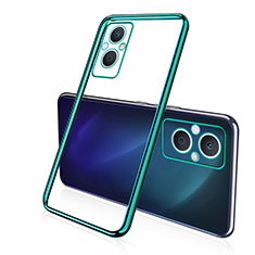 Funda Silicona Ultrafina Carcasa Transparente H01 para Oppo Reno8 Z 5G Verde