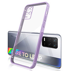 Funda Silicona Ultrafina Carcasa Transparente H01 para Realme 8 5G Morado