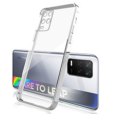 Funda Silicona Ultrafina Carcasa Transparente H01 para Realme 8 5G Plata