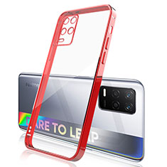 Funda Silicona Ultrafina Carcasa Transparente H01 para Realme 8 5G Rojo