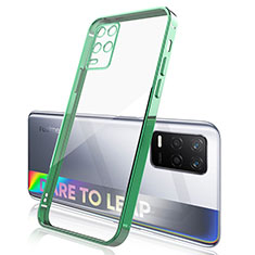 Funda Silicona Ultrafina Carcasa Transparente H01 para Realme 8 5G Verde