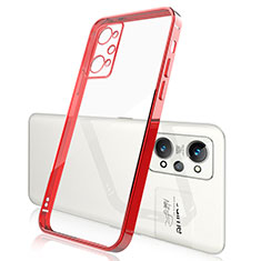 Funda Silicona Ultrafina Carcasa Transparente H01 para Realme GT2 5G Rojo