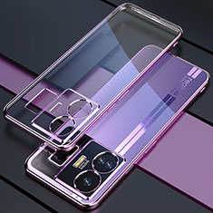 Funda Silicona Ultrafina Carcasa Transparente H01 para Realme GT3 5G Morado