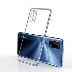 Funda Silicona Ultrafina Carcasa Transparente H01 para Realme Narzo 30 Pro 5G Azul