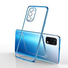 Funda Silicona Ultrafina Carcasa Transparente H01 para Realme V15 5G Azul