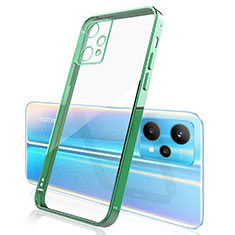 Funda Silicona Ultrafina Carcasa Transparente H01 para Realme V25 5G Verde