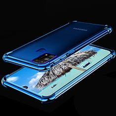 Funda Silicona Ultrafina Carcasa Transparente H01 para Samsung Galaxy M21s Azul