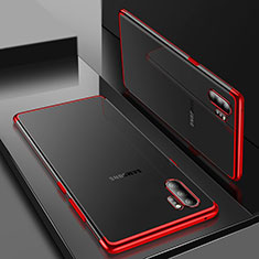 Funda Silicona Ultrafina Carcasa Transparente H01 para Samsung Galaxy Note 10 Plus Rojo