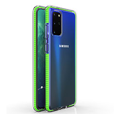 Funda Silicona Ultrafina Carcasa Transparente H01 para Samsung Galaxy S20 Plus Verde