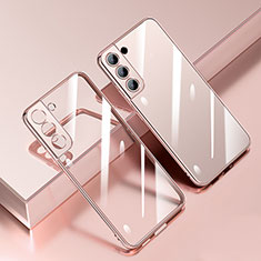 Funda Silicona Ultrafina Carcasa Transparente H01 para Samsung Galaxy S21 FE 5G Oro Rosa