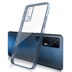 Funda Silicona Ultrafina Carcasa Transparente H01 para Vivo iQOO 7 India 5G Azul