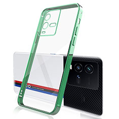 Funda Silicona Ultrafina Carcasa Transparente H01 para Vivo iQOO 9T 5G Verde