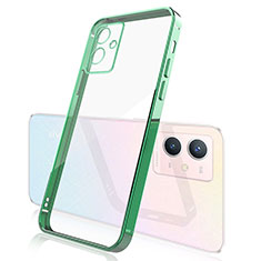 Funda Silicona Ultrafina Carcasa Transparente H01 para Vivo Y33e 5G Verde