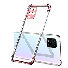 Funda Silicona Ultrafina Carcasa Transparente H01 para Xiaomi Mi 10 Lite Oro Rosa