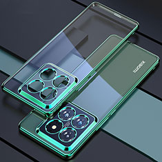 Funda Silicona Ultrafina Carcasa Transparente H01 para Xiaomi Mi 14 5G Verde