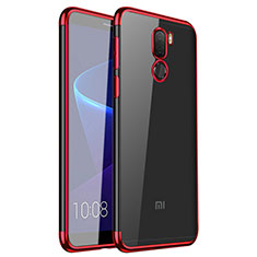 Funda Silicona Ultrafina Carcasa Transparente H01 para Xiaomi Mi 5S Plus Rojo