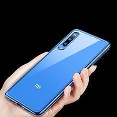 Funda Silicona Ultrafina Carcasa Transparente H01 para Xiaomi Mi 9 Lite Azul