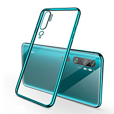 Funda Silicona Ultrafina Carcasa Transparente H01 para Xiaomi Mi Note 10 Verde