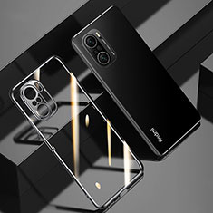 Funda Silicona Ultrafina Carcasa Transparente H01 para Xiaomi Poco F3 5G Negro