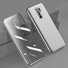 Funda Silicona Ultrafina Carcasa Transparente H01 para Xiaomi Poco M2 Plata