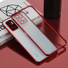 Funda Silicona Ultrafina Carcasa Transparente H01 para Xiaomi POCO M3 Pro 5G Rojo