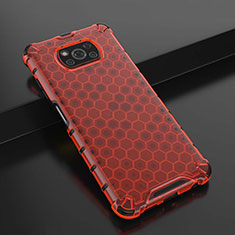 Funda Silicona Ultrafina Carcasa Transparente H01 para Xiaomi Poco X3 Pro Rojo