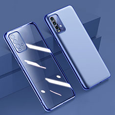 Funda Silicona Ultrafina Carcasa Transparente H01 para Xiaomi Redmi 9 Power Azul