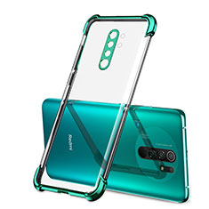 Funda Silicona Ultrafina Carcasa Transparente H01 para Xiaomi Redmi 9 Prime India Verde