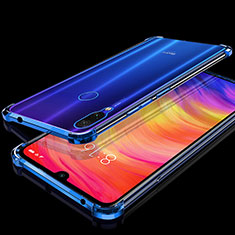 Funda Silicona Ultrafina Carcasa Transparente H01 para Xiaomi Redmi Note 7 Azul