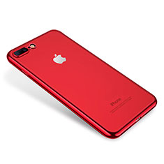 Funda Silicona Ultrafina Carcasa Transparente H02 para Apple iPhone 7 Plus Rojo