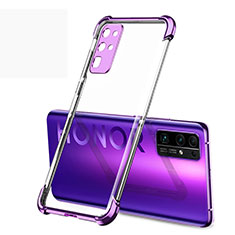 Funda Silicona Ultrafina Carcasa Transparente H02 para Huawei Honor 30 Morado